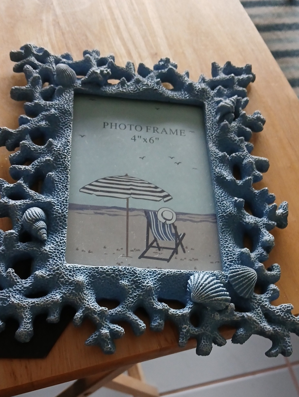 Coastal Coral Reef Photo Frame - Blue